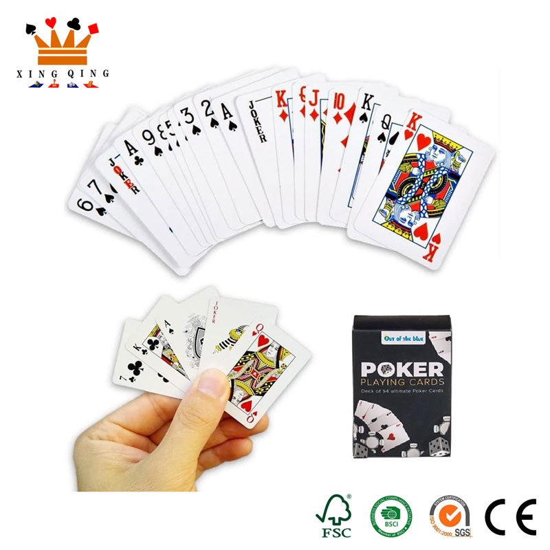 Cartes à jouer au mini poker